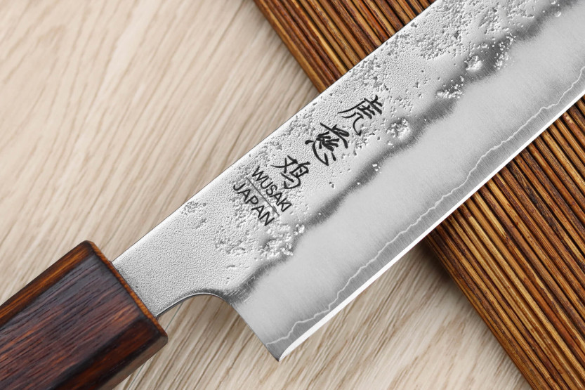 Wusaki Yoshi G3 quercia 24 cm coltello giapponese sujihiki fatto a mano
