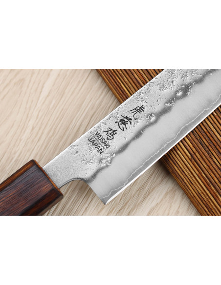 Wusaki Yoshi G3 japansk sujihiki-kniv i egetræ, 24 cm