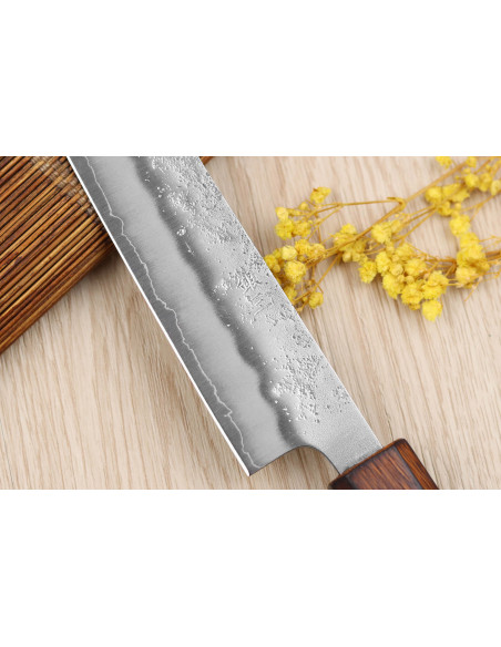 Wusaki Yoshi G3 oak japanese sujihiki knife 24cm