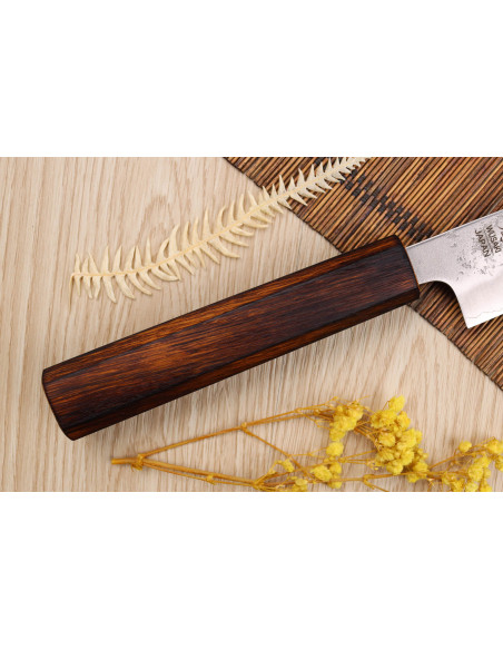 Wusaki Yoshi G3 quercia 24 cm coltello giapponese sujihiki fatto a mano