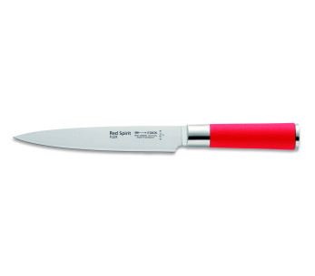 Cuchillo fileteador de lenguado DICK Red Spirit flexible de acero inoxidable de 18 cm con mango rojo