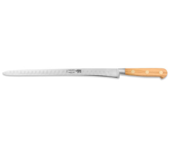 Sabatier Ideal Elephant smidd laksekniv 30 cm håndtak i oliventre