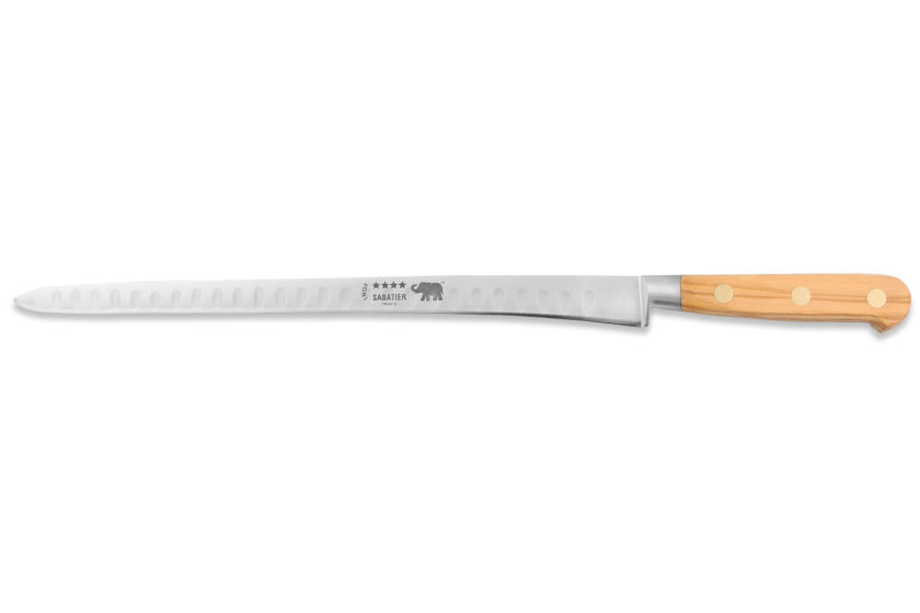 Sabatier Ideal Elephant Forged Salmon Knife 30cm Olive wood handle