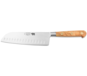 Sabatier Ideal Elephant Gesmeed 17cm santoku mes met olijfhouten handvat