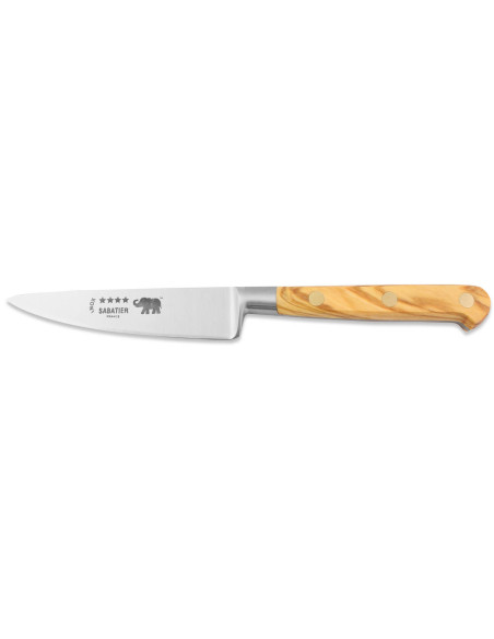 Cuchillo de pelar Sabatier Ideal Forjado Elefante 10cm Mango de madera de olivo