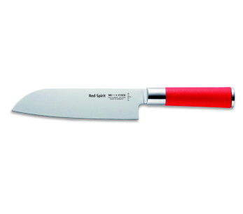 DICK Red Spirit santoku-kniv i rustfritt stål 18 cm med rødt skaft