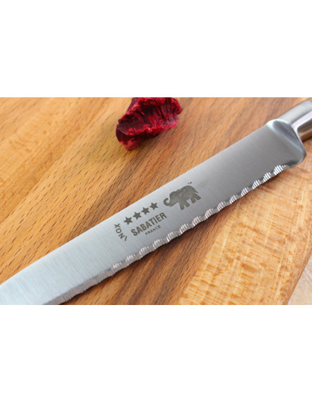 Sabatier Ideal Elephant Forged Microdented Tomato Knife 13cm Manico in legno d'oliva