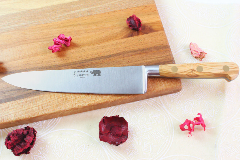 Chef ' s knife Sabatier Ideal Elephant Forged 20cm Olive wood handle