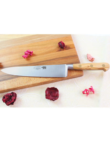 Chef ' s knife Sabatier Ideal Elephant Forged 20cm Olive wood handle