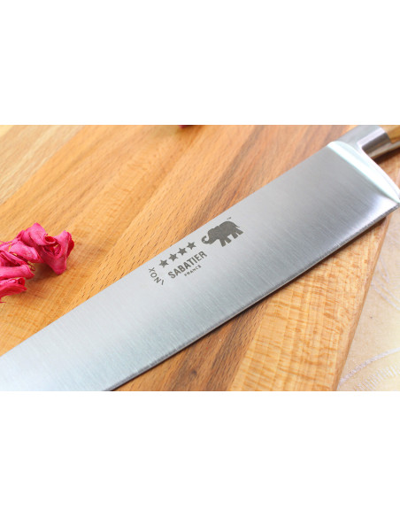 Faca de cozinha Sabatier Ideal Elephant Forjada 20cm Cabo em madeira de oliveira