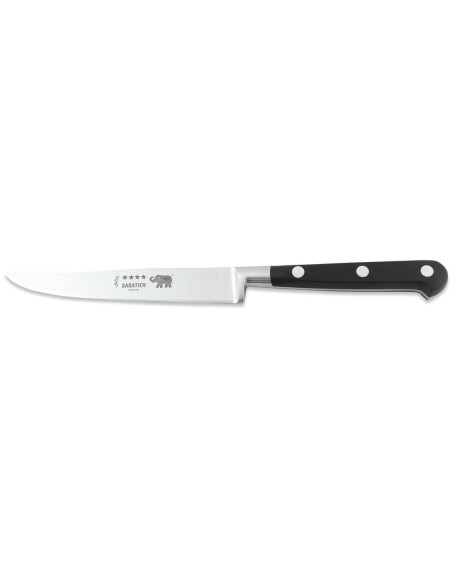 Sabatier Steakmesser Elefant Ideal geschmiedet glatte Klinge 13cm Nylongriff schwarz