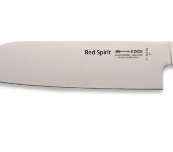 DICK Red Spirit santoku mes roestvrij staal 18cm rood handvat 2