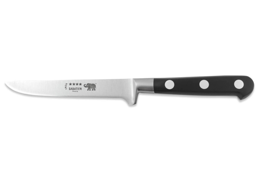 Cuchillo deshuesador Sabatier Ideal Forjado Elefante 13cm mango nylon negro