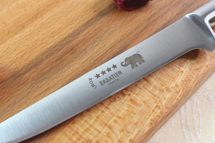 Sabatier Éléphant Idéal Forgé boning knife 13cm black nylon handle