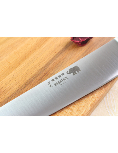 Kokki ' s veitsi Sabatier Elephant 20cm Ideal taottu musta nylon kahva