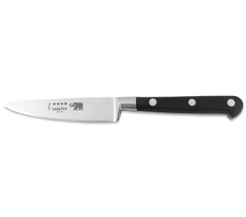 Cuchillo de pelar Sabatier Éléphant Idéal Forgé 10cm mango nylon negro