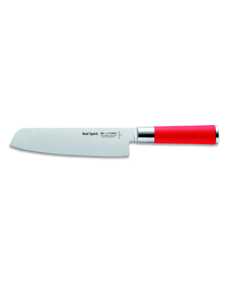DICK Red Spirit roestvrijstalen 18cm usuba mes met rood handvat