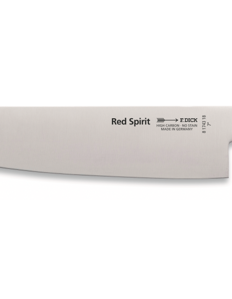 DICK Red Spirit ruostumaton teräs 18cm punainen kahva usuba veitsi