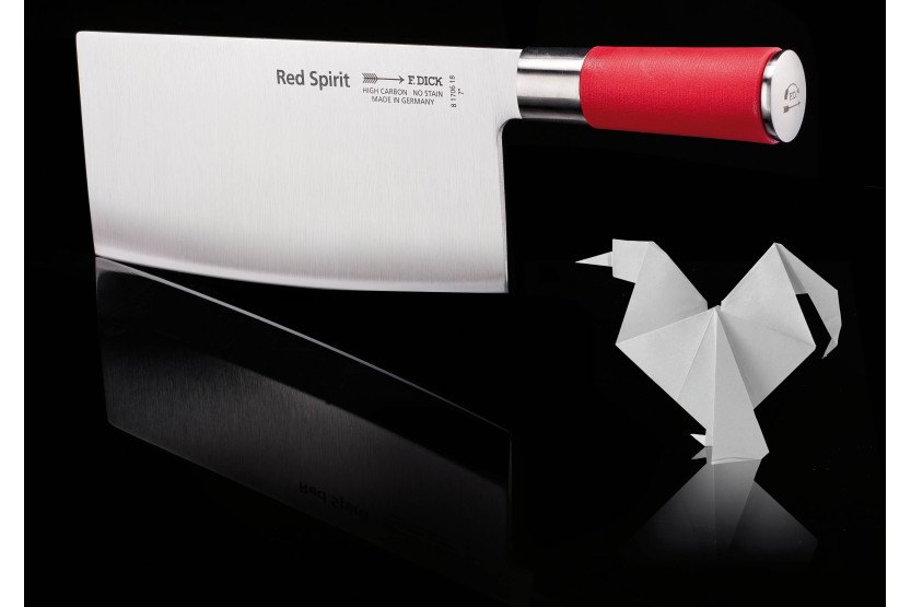 Cuchillo de cocinero chino DICK Red Spirit 18cm acero inoxidable mango rojo