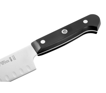 ZWILLING Gourmet santoku mes 18cm met granton rand en geklonken handgreep 2