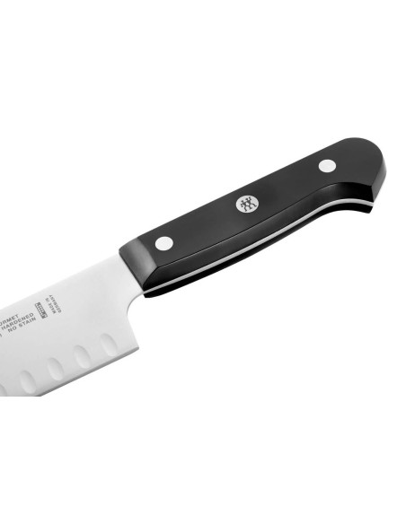 ZWILLING Gourmet santokukniv 18cm med grantonkant och nitat handtag