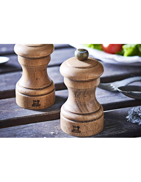 Manuelle Salzmühle Peugeot Bistro Specials Antique 10cm aus patinierter Buche