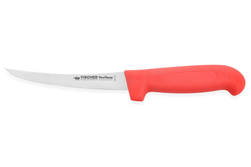 Fischer Profinox professional set of 4 stainless steel knives for butchers