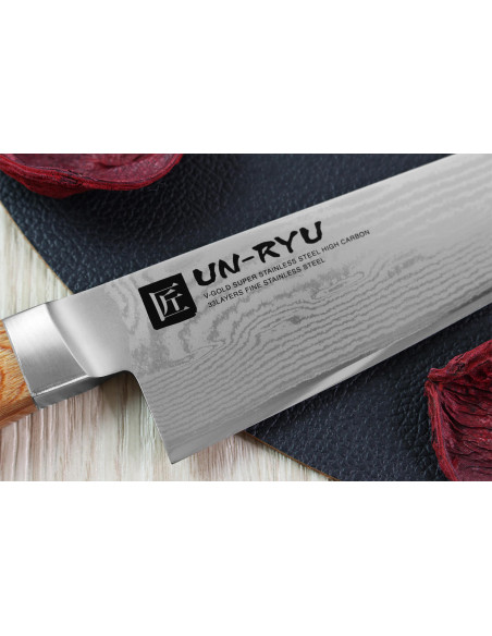 Shimomura Un-Ryu 17cm 33 laags damascus japans koksmes