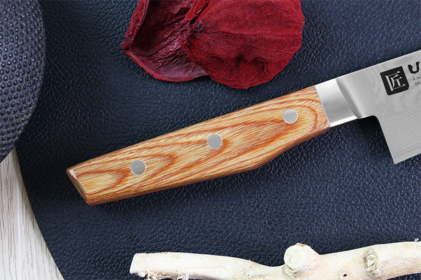 Shimomura Un-Ryu 17cm 33 layer damascus japanese chef ' s knife