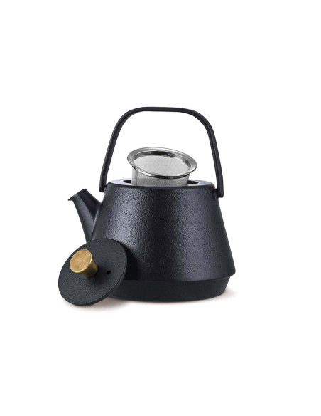 Schwarze Teekanne Beka Saga aus Gusseisen 1,2L