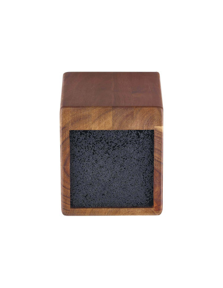 Beka Nomad empty inclined knife block in acacia wood