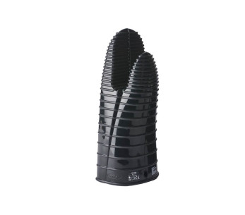 Luva de forno de silicone preta com ranhuras Mastrad Orka Flex XXL