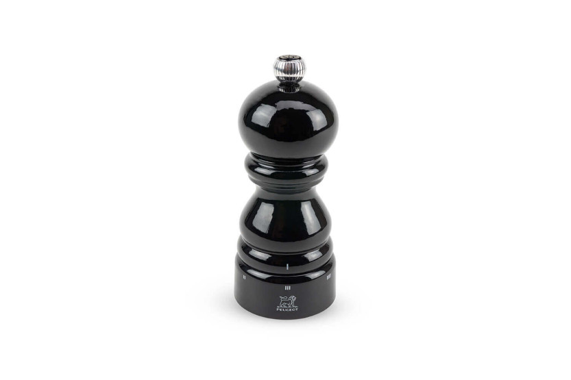 Molinillo de pimienta manual Peugeot Paris U'Select de madera lacada en negro