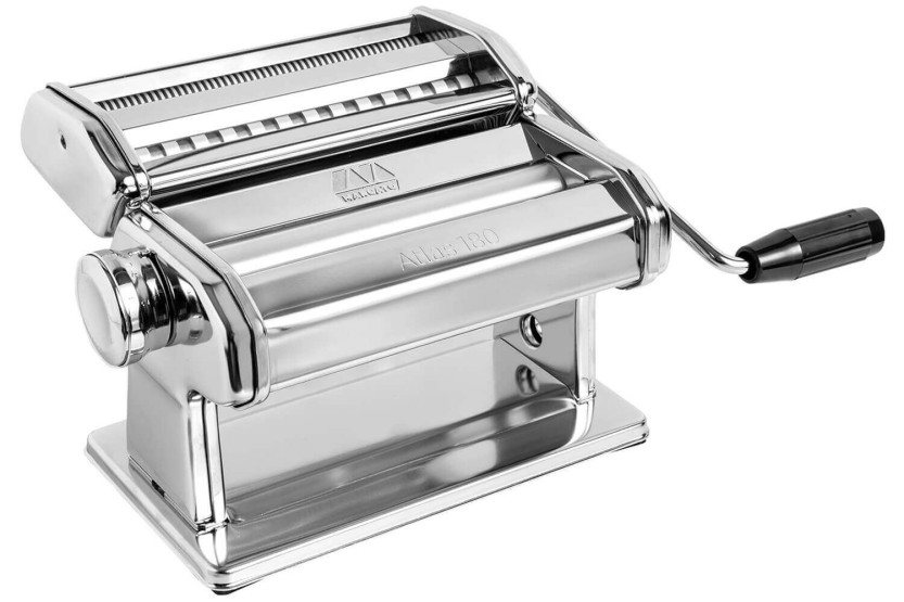 Máquina de fazer massa Marcato Atlas 180 Classic em aço cromado