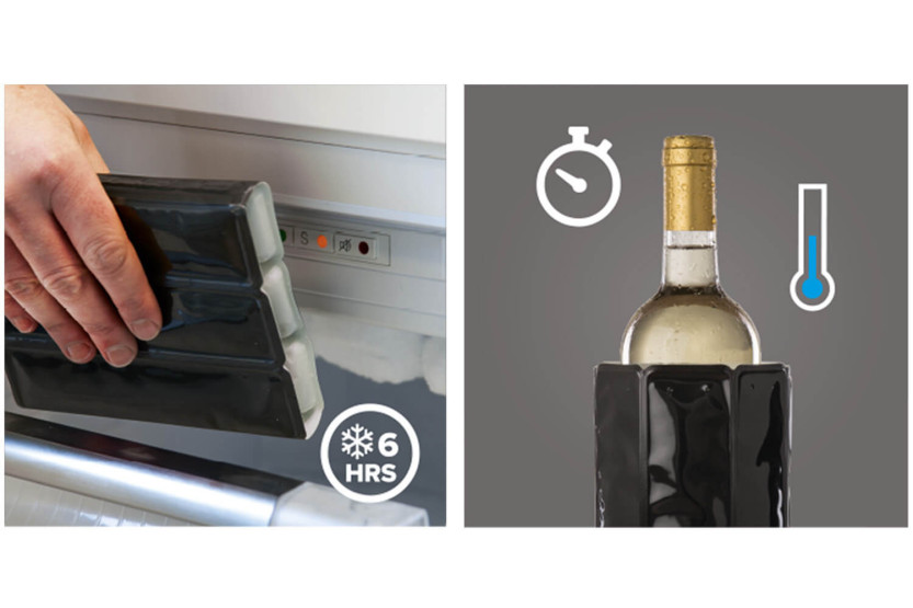 Wine cooler Vacu Vin noir