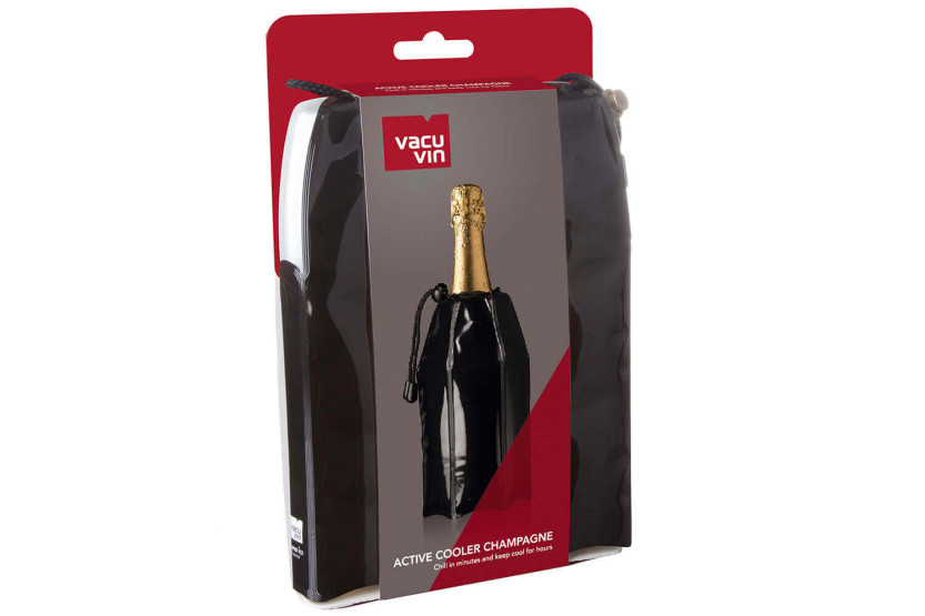 Enfriador de champán Vacu Vin noir