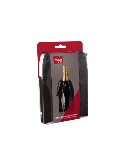 Enfriador de champán Vacu Vin noir