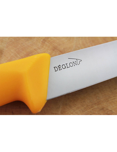 Deglon professional kuorintaveitsi Joustava profiili 20cm - keltainen kahva
