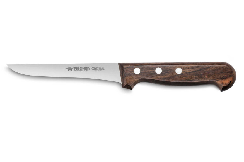 Fischer Original Ausbeinmesser mit 13 cm Klinge und Holzgriff