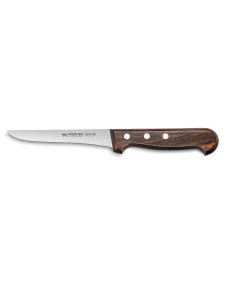 Faca para desossar Fischer Original, lâmina de 13cm, cabo de madeira