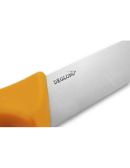 Professionell slaktarkniv Déglon Profil 35cm blad - gult handtag