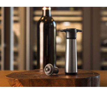 Vacu-Vin teräksinen 5-osainen Wine Saver -sarja 2