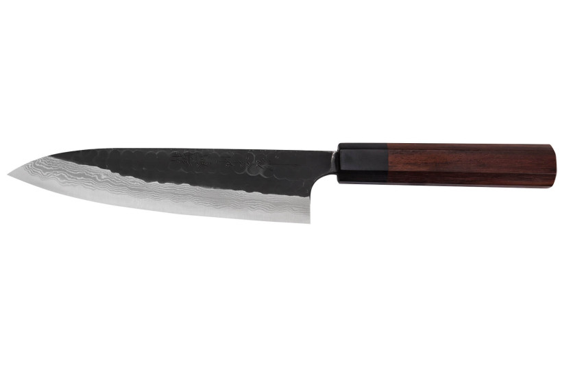 Faca de chef japonesa forjada em Damasco AS de 18 cm Nao Yamamoto