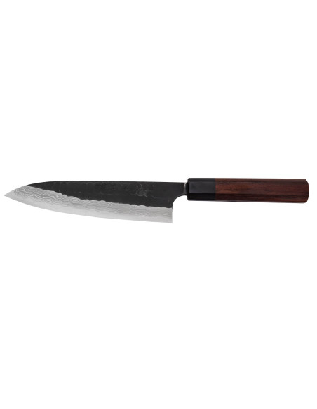 Nao Yamamoto Damascus AS forged japanese chef ' s knife 18cm