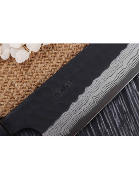 Nao Yamamoto Damascus AS taottu japanilainen kokkiveitsi 18cm