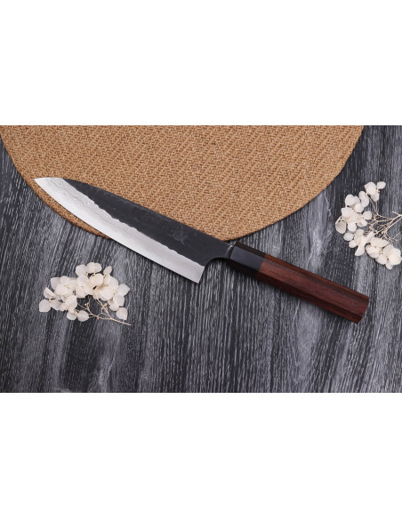 Nao Yamamoto Damascus AS forged japanese chef ' s knife 18cm