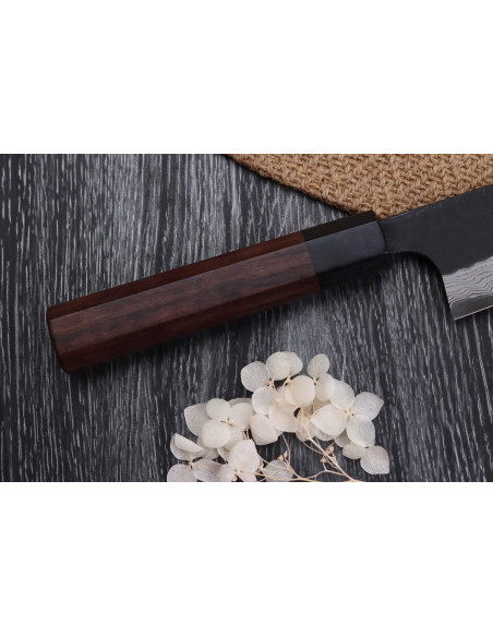 Nao Yamamoto Damascus AS forged japanese chef ' s knife 18cm