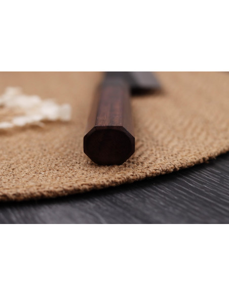 Nao Yamamoto Damascus AS forged japanese chef ' s knife 18cm