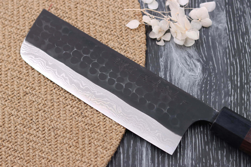 Nao Yamamoto Damasco AS 16,5 cm Coltello giapponese coltello nakiri , forgiato a mano