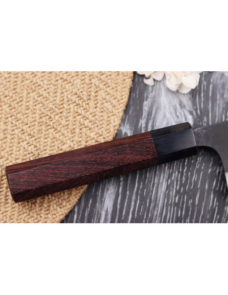 Japanisches nakiri messer Nao Yamamoto Damast AS handgefertigt roh geschmiedet 16,5cm